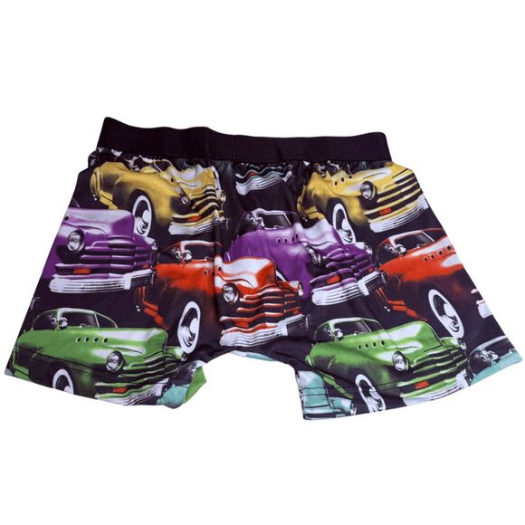 Occupy Men's Car Print Stretchy Underwear Boxer Brief‎ Multicolor Large - Picture 2 of 4